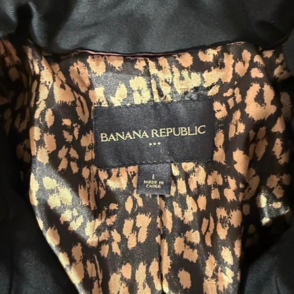 Banana Republic Black Trench Coat - Picture 4 of 4